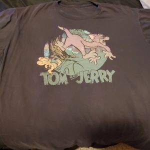 Faded black  Tom and Jerry t- shirt